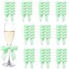 MORSUNBELA Fiocchi Regalo Matrimoni Decorazione Piccoli Fiocchi Verde Menta | 50 Pezzi Fiocchi Regalo per Natale, Matrimoni E Feste, Piccoli Fiocchi Decorativi per Confezioni Regalo Eleganti Chic