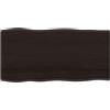 vidaXL Piano Tavolo Marrone Scuro 100x50x2 cm in Rovere Non Trattato