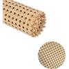 Zbozzba Rotolo di fettuccia di Canna in Rattan, Intreccio di Rattan, Rattan Aperto Intrecciato, Intreccio in PE Fatto a Mano, per Decorare mobili e progetti Artigianali, 40x100 cm