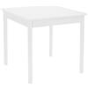 Liberoshopping Tavolo fisso in legno per sala da pranzo cucina RISTORANTE (Bianco Gamba Tonda, 90x90)