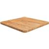 vidaXL Piano Tavolo Quadrato Marrone Chiaro 50x50x2,5 Rovere Trattato