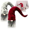 com-four® 2X gnomi Natalizi Premium per Decorazioni Natalizie, Figura di Nano Invernale - Cappello a Punta - Troll Decorativi scandinavi - Gnomo Svedese con Barba e Lungo Cappello Invernale