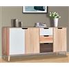 Totò Piccinni Madia in Legno con tre ante e tre cassetti dal design multicolor (160 x 40 x 74,5h cm)