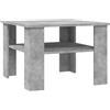 vidaXL Tavolino da Salotto Grigio Cemento 60x60x42cm Legno Multistrato