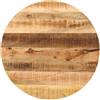 vidaXL Piano per Tavolo Ø 90x2,5cm Rotondo Legno Massello Grezzo Mango
