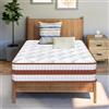 YIDATONG Materasso 90x190 Altezza 25 cm, Materasso Singolo a Molle e Schiuma, Media Rigidità Supporto Perfetto, Materassi letto Ortopedico e Ergonomico, Anallergico e Traspirante, Certificato Oeko-Tex