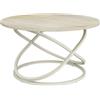 Vicco Tavolino da salotto Calgary, Travertino/Cachemire, 79.5 x 79.5 cm