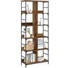 vidaXL Libreria 4 livelli 78,5 x 33 x 188,5 cm metallo PB Legno antico