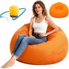 Wapasezyar Poltrona gonfiabile, divano gonfiabile per interni, 105 x 105 x 60 cm, divano ad aria Lazy per soggiorno, sdraio, camera da letto, poltrona gonfiabile per adulti (arancione)