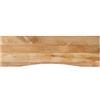 vidaXL Piano Scrivania con Curva 160x50x2,5cm Massello Grezzo di Mango
