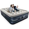 iDOO Materasso ad aria per 2 persone, autogonfiabile, letto ad aria, materasso gonfiabile con pompa ad aria elettrica, per campeggio e casa