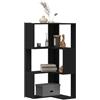 vidaXL Libreria 3 livelli 50 x 50 x102 cm Rovere Nero