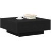 vidaXL Tavolino da salotto Rovere Nero 80 x 80 x 31 cm | Dà un tocco fresco al tuo spazio, Legno ingegnerizzato robusto e resistente,