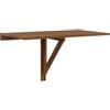 vidaXL Tavolino Muro Pieghevole Rovere Marrone 100x60x56cm Multistrato