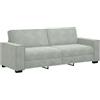 vidaXL Divano a 3 Posti Grigio Chiaro 220x78x84 cm in Velluto