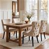 chairus Set di 4 Sedie da Pranzo in Velluto Sedie da Cucina Retro, Dorato | sedie da pranzo sedie da cucina retro sedie sala da prnazo in legno