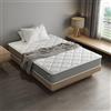 TEENO Materasso 160x200 cm, Alto 25 cm, Doppia Faccia, Materasso matrimoniale memory foam, Ergonomico a 7 zone di media rigidità 160 x 200, Sollievo Pressione e Traspirante, Ipoallergenico e Antiacaro