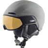 ALPINA ALTO Q-LITE - Casco da sci sicuro, assorbente agli urti e regolabile individualmente, con visiera a contrasto, per adulti, black matt, 59-63