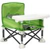 Ciounmb Sedia da campeggio pieghevole per bambini e bambini, pieghevole, con vassoio rimovibile, leggera, per campeggio, 25 kg (verde)