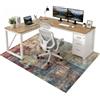 Anidaroel Tappetino per sedia da ufficio per pavimenti in legno, 122 x 152 cm, per sedia a rotelle, antiscivolo, per sedia da computer, tappeto a pelo basso, per casa, ufficio, sala giochi
