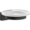 hansgrohe AddStoris S - Portasapone, portasapone per montaggio a parete, fissaggio nascosto, accessori bagno, nero opaco, 41766670