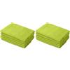 Amago Set di 10 Strofinacci in Microfibra, Panni da Cucina, Lasercut, 30 x 50 cm, Verde