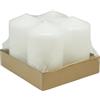 DONAU HOME Set di candele a colonna, bianche, 4 pezzi, Ø 6 x 10 cm, candele classiche, non profumate, per decorare il soggiorno e il bagno