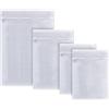 DOMO PAK LIVING Domopak Living Set 4 Sacchetti Salvabucato, Reti per Lavatrice con Cerniera, 50x70/35x50/30x40 (2pcs) cm, Bianco