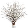Sggvecsy 10 fiori di gelsomino artificiali lunghi 75 cm, bouquet di fiori finti di gelsomino, rami secchi, per matrimoni, casa, feste, ufficio, hotel, ristorante, cucina, decorazione (bianco)