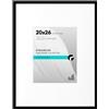 Americanflat Cornice portafoto 20 x 26 cm con plexiglass lucido, utilizzabile come cornice 28 x 14 con passepartout o 50 x 66 cm senza passepartout, collezione Streamline, cornice sottile, per