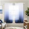 KOUFALL Tende velate blu navy, lunghe 160 cm, per camera dei bambini, 160 cm di lunghezza