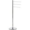 GEDY Tracy porta asciugamani bagno cromato, Misure e peso: 93,7X25X43,5 CM & 2,984 KG, Porta asciugamano realizzato in metallo, Design R&S gedy, 2 anni di garanzia