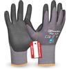 Gebol Top Flex | Taglia 3XL (Gr 12) | Guanti da lavoro leggeri senza cuciture in nylon ed elastan | Guanti di montaggio con elevato comfort e sensazione sulla punta delle dita | Uomo | Grigio | 1 paio