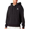 Converse Felpa con zip nera da donna Embroidered