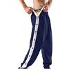 KBOPLEMQ Reha Pantaloni da Donna e Uomo, Pantaloni Baggy da Allenamento con Apertura Laterale, Pantaloni Sportivi con Bottoni, Pantaloni da Reha con Cerniera Laterale e sul Gamba, Pantaloni a Gamba