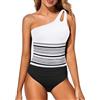 Holipick Classic Classico Donna | Design con buco della serratura, vestibilità completa, stile modesto, vita increspata, tracolla regolabile
