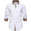 Allthemen Camicia Formale da Uomo Maniche Lunghe Shirt con Bottoni Elegante Slim Fit Top Oxford per Matrimonio