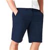 CityComfort Pantaloncini Uomo Bermuda Cotone Pantaloni Corti Eleganti con Elastico in Vita e Tasche (Blu Scuro, M)