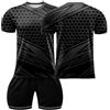 Custom Completino Calcio Personalizzabile per Uomo, Donna e Bambini - Kit Completo (Maglia + Pantaloncini) - Uniforme Sportiva Professionale per Squadre e Tornei