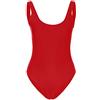 Generico Costume Intero Donna Piscina Curvy Bikini Mare Copri Pancia Schiena Scoperta Costumi Interi Contenitivo da Bagno per Seno Grande Tankini Brasiliana per Nuoto, Terme,Estiva, Vacanze,Rosso,XL