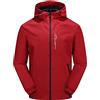 Cexiakong Giacca impermeabile da uomo, leggera, impermeabile, traspirante, giacca softshell tinta unita, da lavoro, da uomo, da trekking, giacca softshell da uomo, impermeabile, Colore: rosso, XXXXL