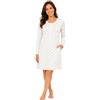 Linclalor - Camicia da Notte Mammina in Cotone Invernale - Fino alla Taglia
