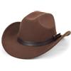 CXQRR Cappelli da cowboy da donna neri con glitter argentati, cappello da cowgirl con strass scintillanti stile western, taglia M-L