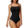 Ellareese Body modellante da donna sexy alla moda body dimagrante tuta senza maniche controllo pancia canotte con spalline