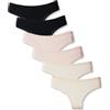 Hialegion Donna Perizoma Sexy Chic Cotone Classico per Moda Slip Bikini Senza Vergogna 6 Confezione S