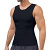 Wivzo Body Shaper da uomo, senza maniche, elasticizzata, a compressione, per la pancia, per la vita