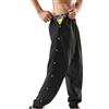 KBOPLEMQ Reha Pantaloni Donna Uomo Laterali da Aprire Baggy Pantaloni Sportivi con Bottoni Pantaloni da Strappare Reha Pantaloni con Cerniera Laterale e Cerniera sulla Gamba Gamba Larga Pantaloni a