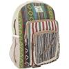 GURU SHOP GURU-SHOP Zaino in Canapa Etno, Borsa da Palestra, Borsa Sportiva - Azzurro, Unisex - Adulti, 40x33 cm, Zaini e Borsa Sportiva
