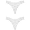 NEXT Donne Confezione da 2 Perizomi Ultimate Comfort in Pizzo Bianco 44