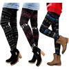Libella Leggings Invernali Leggings Termici Skinny Pantaloni da Corsa Norvegese con Motivi Natalizi Teddy Interno in Pile Donne/Ragazze 4145 VA